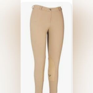 Tuffrider Ribbed English Equestrian Breeches Pants Youth Girls Size 16
